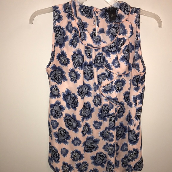 Floral Print Ann Taylor Factory Petite Blouse- XSP - Picture 1 of 5